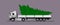 A modern European semi-trailer truck transports a Christmas tree for Christmas and New Years. Vector illustration