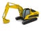 Modern excavator illustration