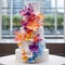 Modern Fairytale: A Contemporary Multi-tiered Wedding Cake