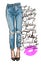 Modern fashion illustration