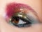 Modern fashion liquid latex creative eye makeup