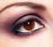 Modern fashion violet makeup