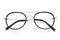 Modern fashionable spectacles on white background.