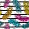 Modern Feather Colorful Pattern Design