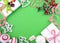Modern festive green, white and red theme Christmas holiday back
