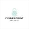 Modern Fingerprint Security logo design. icon, vector, logo, design concept