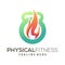 Modern Fitness logo and icon design