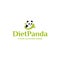 Modern flat colorful DIET PANDA leaf logo design