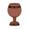 Modern flat illustration of Kwanzaa festival symbol Kikombe cha Umoja - uniity cup. Honoring African Ancestors, African