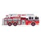 Modern Flat Isolated Firefighter Truck Illustration