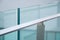 Modern flat metal railing