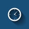 Modern Flat Time Management Vector Icon for Web