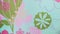 Modern Floral Pattern Fabric Background