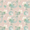 Modern floral seamless pattern for your design.