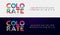 Modern font creative rounded alphabet color fonts. Typography urban round bold with colors dot exposure. vector illustration