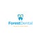 modern Forest Dental dentist dental logo design