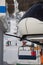 Modern Four-seater Ski Lifts in Italian Dolomites Alps in Winter Day with Snow