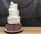 Modern four tier wedding cake