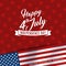 Modern Fourth Of July United States Independence Day Celebration Flag Background Header Banner