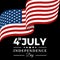 Modern Fourth Of July United States Independence Day Celebration Flag Background Header Banner