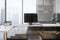 Modern freelancer compact comfortable office