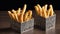 Modern French Fry Holder with Sleek Design.AI Generated