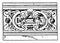 Modern French Parapet, roof surface, vintage engraving