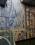 Modern fresco`s in a flooded area of metro Gare Lille d`Europe, Lille, France