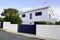 Modern front of house and garage gate garden entrance