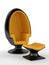Modern furniture. Carbon fiber chair