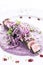 Modern fusion gourmet food cuisine seared tuna fish meal