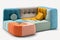 Modern futuristic colorful couch design, Generative Ai