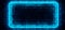 Modern Futuristic Neon Club Blue Rectangle Tube Lighted Empty Sp