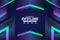 Modern Gaming Twitch Currently Offline Concept Glow Colorful Background