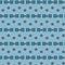 Modern geometric seamless pattern in blue monochrome