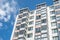 Modern Giant  Apartment Building Blue Sky Facade Home Residential Structure