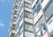 Modern Giant  Apartment Building Blue Sky Facade Home Residential Structure