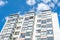 Modern Giant  Apartment Building Blue Sky Facade Home Residential Structure