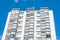 Modern Giant  Apartment Building Blue Sky Facade Home Residential Structure