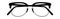 Modern glasses. Retro eyeglasses front view shape, black vintage hipster modern eyewear silhouettes, classic elegance