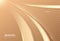 Modern glow golden lines luxury abstract background. Simple luminous lines design concept. Futuristic light gold lines waves