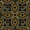 Modern gold textured 3d greek seamless pattern.