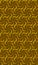 Modern golden brown seamless geometric pattern tile of interlocking circles and curves