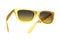 Modern Golden Sunglasses. 3d Rendering