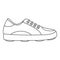 Modern golf shoe icon, outline style