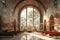 Modern Gothic church converted into an event space3D render