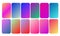 Modern gradient set abstract colour collection Vector