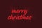 Modern graphic design of a saying `Merry Christmas`