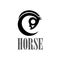 Modern graphic horse icon