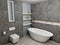 Modern gray bathroom